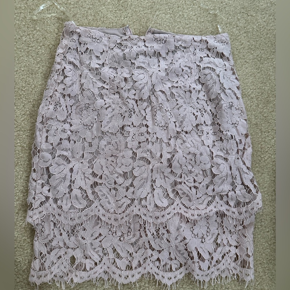 Pink Lace Lulus Skirt